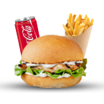 Chicken Tikka Burger Meal 