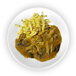 Chips, Cheese & Korma Sauce 